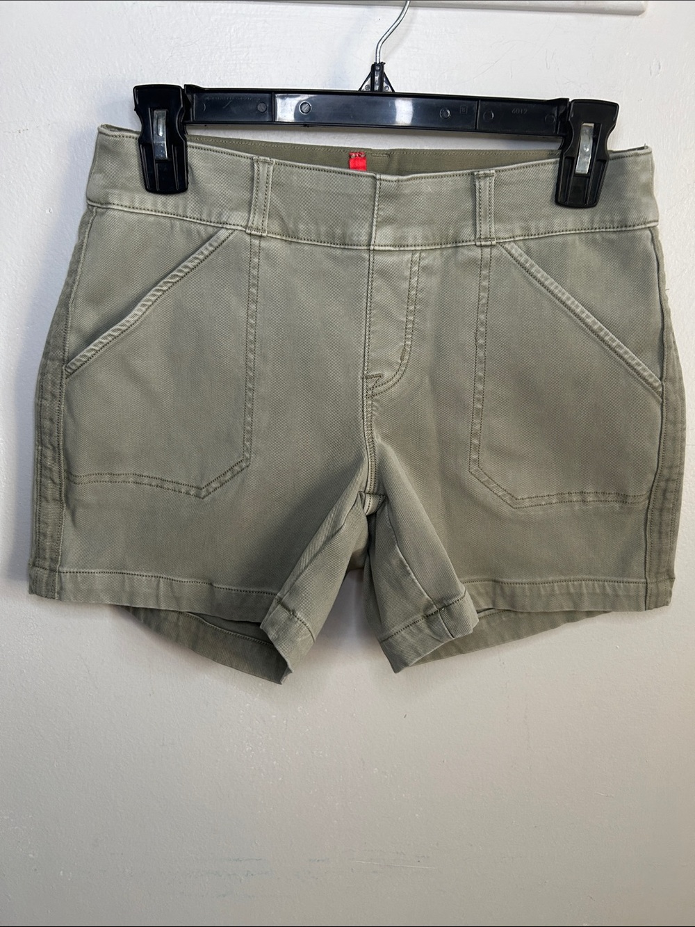 SPANX Light Faded Pine Green Shape Wear Utility High-Waist Shorts